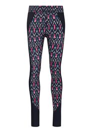 Isabel Marant Tisea abstract-print performance leggings - Blau