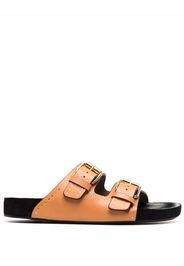 Isabel Marant buckle design slip-on sandals - Braun