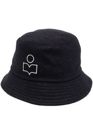 Isabel Marant logo-patch bucket hat - Blau