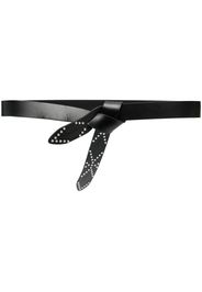 Isabel Marant knot-fastening leather belt - Schwarz