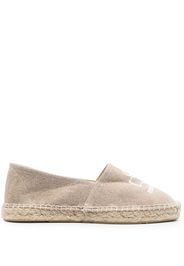 Isabel Marant logo-print slip-on espadrilles - Nude