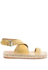 Isabel Marant studded leather espadrilles - Gelb