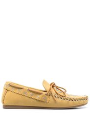 Isabel Marant stud-detailled round-toe loafers - Gelb