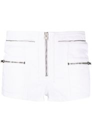 ISABEL MARANT zip-detail cotton shorts - Weiß