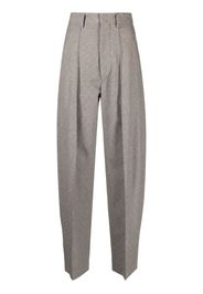 ISABEL MARANT pressed-crease tailored trousers - Schwarz