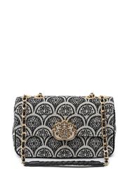 Isla Sirena Schultertasche mit Jacquard-Print - Schwarz