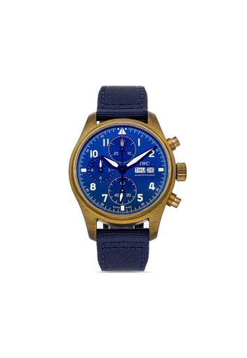 IWC Schaffhausen pre-owned Pilot's Watch Chronograph Edition 'Sultanate Of Oman' - Blau