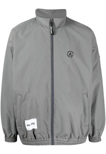 izzue Sportjacke mit Logo-Print - Grau