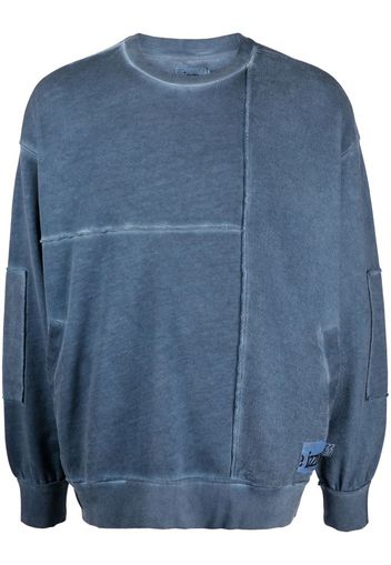 izzue Sweatshirt mit Logo-Patch - Blau