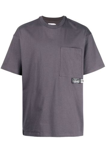 izzue T-Shirt mit grafischem Print - Grau