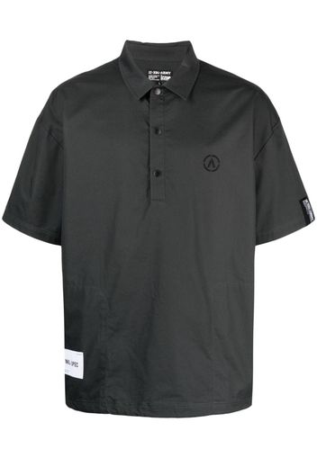 izzue Poloshirt mit Logo-Stickerei - Grau