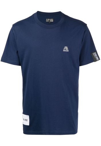 izzue logo-print cotton T-shirt - Blau