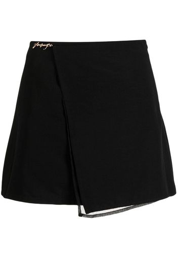 izzue A-line wrap miniskirt - Schwarz