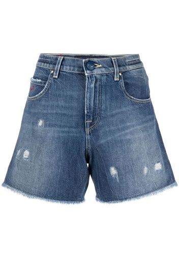 Jacob Cohen Jeans-Shorts im Distressed-Look - Blau