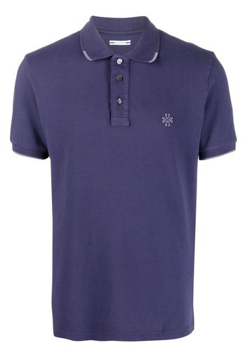 Jacob Cohen Poloshirt mit Logo-Stickerei - Violett