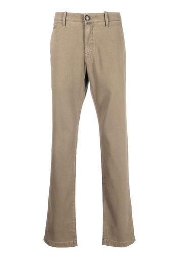 Jacob Cohen straight-leg twill trousers - Nude