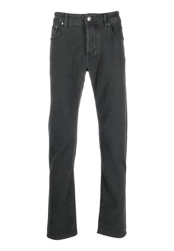 Jacob Cohen Halbhohe Straight-Leg-Jeans - Grau