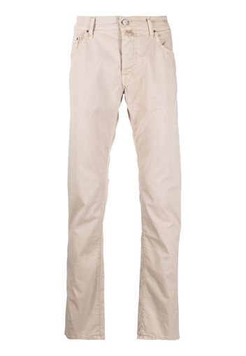 Jacob Cohën straight-leg chino trousers - Nude