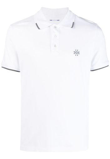 Jacob Cohën embroidered-logo polo shirt - Weiß