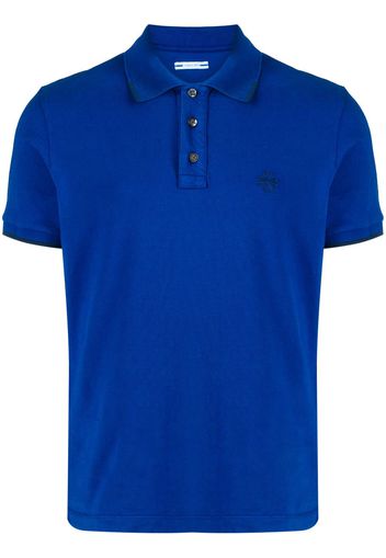 Jacob Cohën Poloshirt mit Logo-Stickerei - Blau