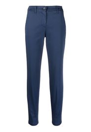 Jacob Cohen Schmale Hose mit Logo-Patch - Blau