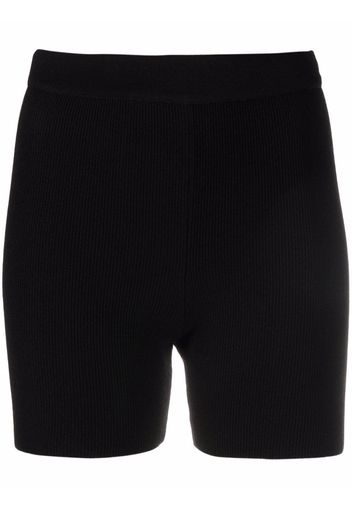 Jacquemus Radlerhose mit hohem Bund - Schwarz