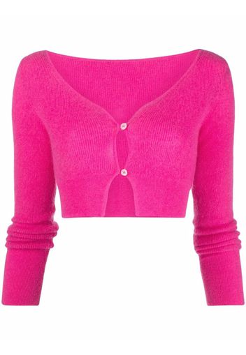 Jacquemus Le Alzou cropped cardigan - Rosa