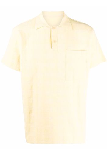 Jacquemus jacquard-knit polo shirt - Gelb