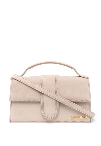 Jacquemus Schultertasche mit Logo-Schild - Nude