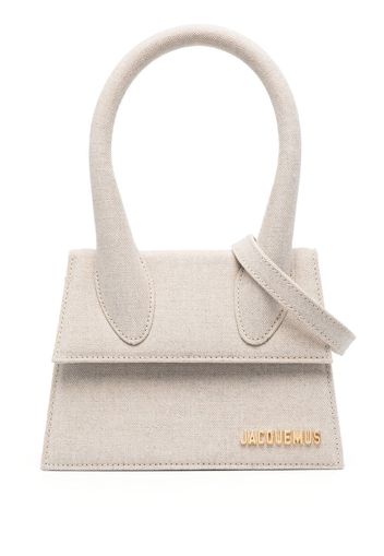 Jacquemus Le Chiquito Moyen cannvas tote bag - Nude