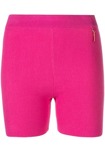 Jacquemus Le short Pralu knitted shorts - Rosa