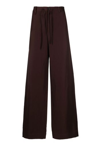 Jacquemus drawstring straight-leg trousers - Braun