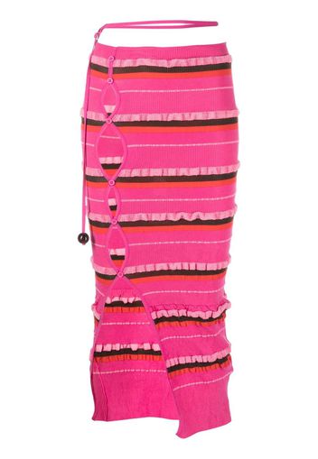 Jacquemus La jupe maille Concha midi skirt - Rosa