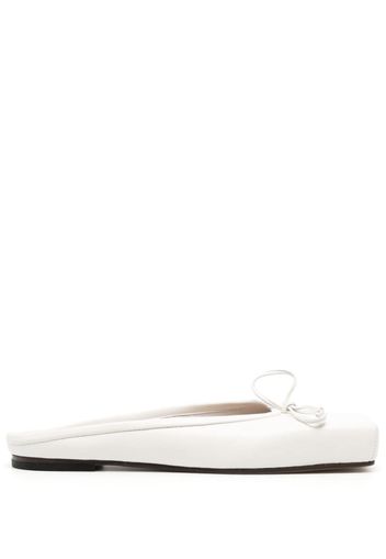 Jacquemus square-toe mules - Weiß