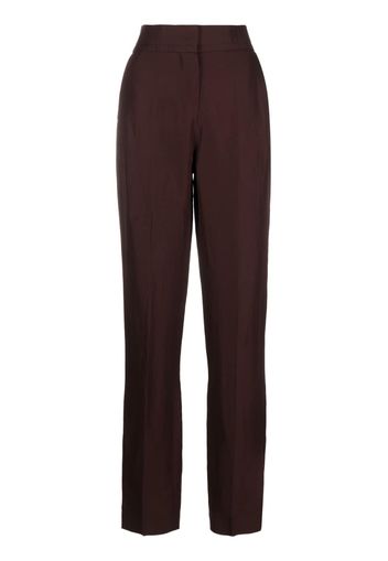 Jacquemus Le Tibau side-slit trousers - Braun