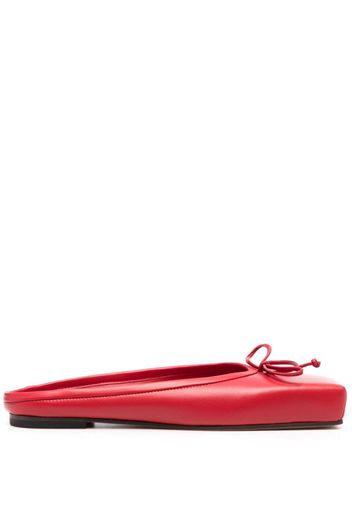 Jacquemus Les Ballets square-toe mules - Rot