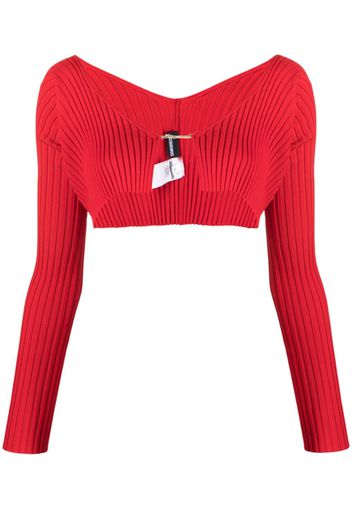 Jacquemus La maille Pralu cardigan - Rot