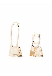 Jacquemus Chiquito Noeud asymmetric earrings - Gold