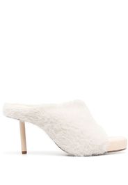 Jacquemus 100mm knitted square-toe mules - Nude