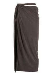 Jacquemus La jupe Espelho cut-out draped skirt - Braun