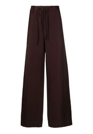 Jacquemus drawstring straight-leg trousers - Braun