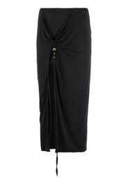 Jacquemus La jupe pareo Croissant midi skirt - Schwarz