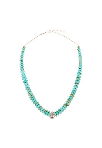 Jacquie Aiche 14kt Rotgoldhalskette - GREEN