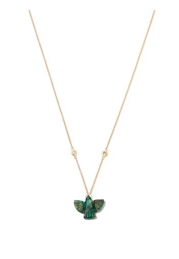 Jacquie Aiche 14kt yellow gold Baby Chrysocolla jade necklace