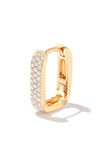 Jacquie Aiche 14kt yellow gold diamond hoop earring