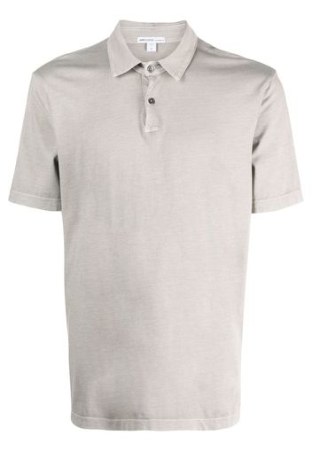 James Perse short-sleeve Supima-cotton polo shirt - Grau