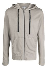 James Perse Supima-cotton zip-up hoodie - Grau