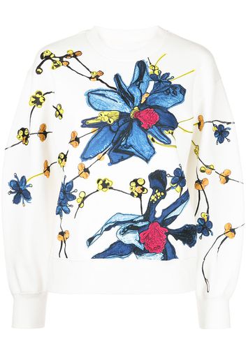 Jason Wu Collection Pullover mit Print - Weiß