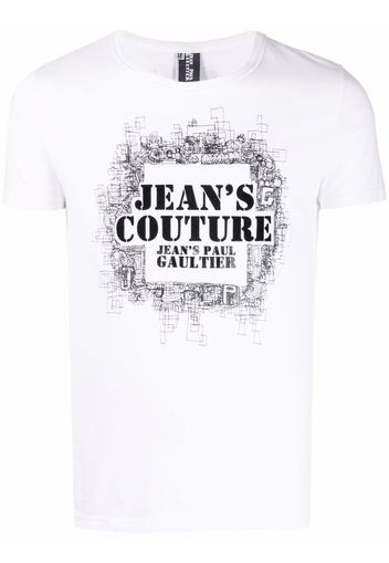 Jean Paul Gaultier Pre-Owned 1990s T-Shirt mit Logo-Print - Weiß