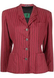 Jean Paul Gaultier Pre-Owned 1980s Blazer mit Nadelstreifen - Rot